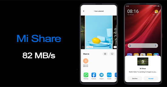 MIUI  Chia sẻ tập tin Mi Share