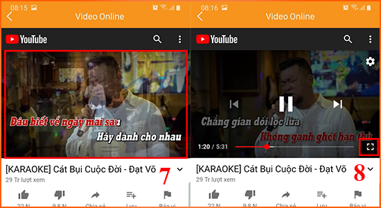 Bấm vào phóng to màn hình để nhìn rõ lời bài hát