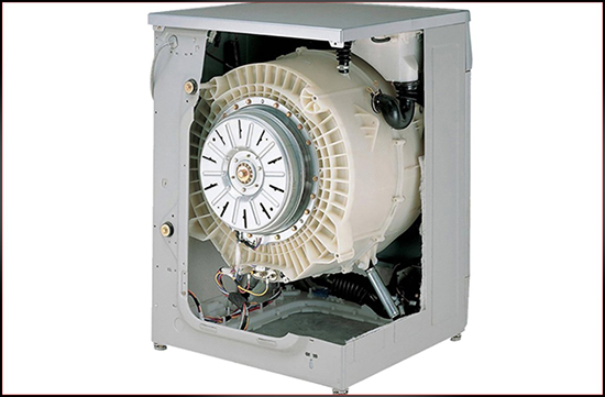 Cấu tạo b&ecirc;n trong của m&aacute;y giặt truyền động trực tiếp