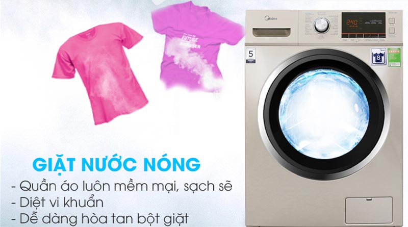 Giặt nước nóng giúp giặt sạch vi khuẩn