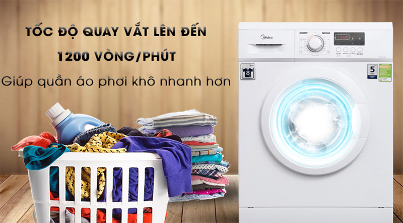 Tốc độ vắt cực tốt với 1200 vòng/phút