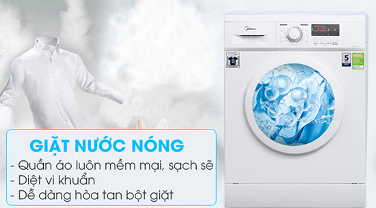 Tính năng giăt nước nóng có trên máy giặt