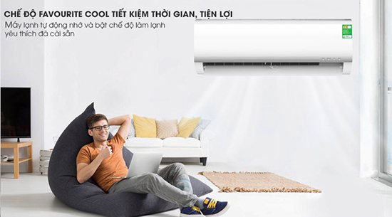 ghi nhớ chế độ làm mát ưu thích của bạn