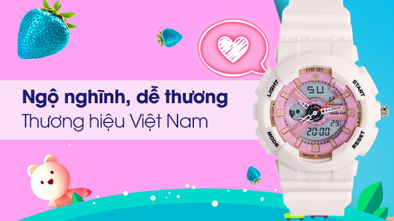 Đồng hồ Smile Kid cho bé gái 