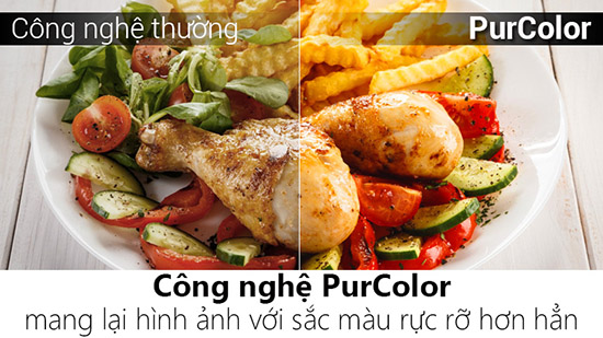 Công nghệ PurColor được trang bị cho hầu hết các sảm của Samsung