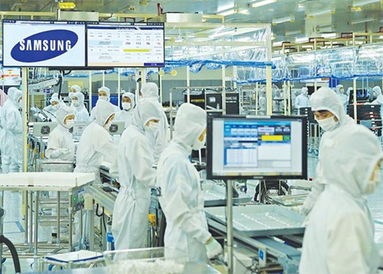 nhà máy sản xuất của Samsung tại Việt Nam
