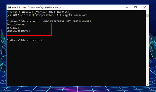 Tìm kiếm Serial Number