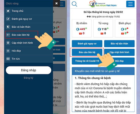 Báo cáo liên hệ