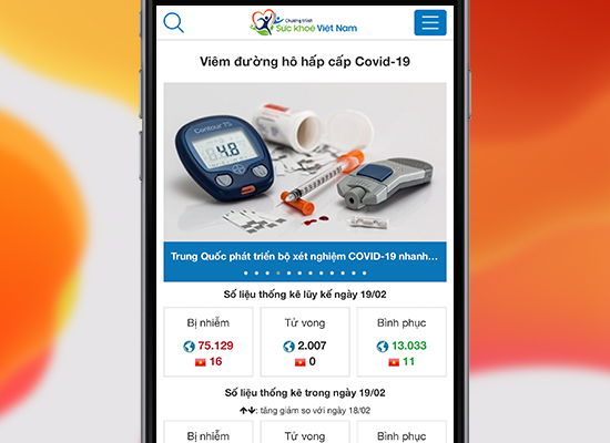 Cách cập nhật tình hình nhiễm Corona chính thống trên app Sức khỏe Việt Nam