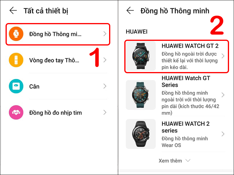 Cách kết nối đồng hồ Huawei Watch GT2