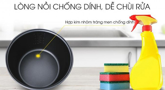  vệ sinh dễ hơn nồi cơm điện tử.