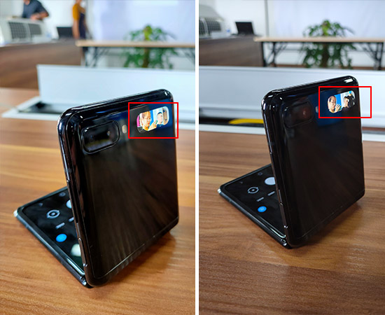 Sử dụng m&agrave; h&igrave;nh phụ khi chụp ảnh