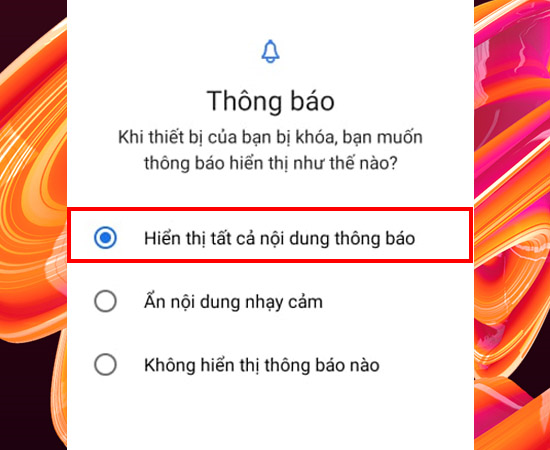 Kích hoạt bảo mật phụ