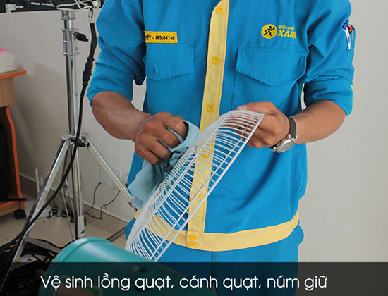 vệ sinh lồng quạt