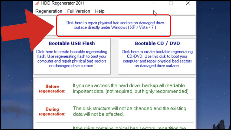 Video] Cách Sửa Lỗi Bad Ổ Cứng Bằng Hdd Regenerator Hiệu Quả -  Thegioididong.Com