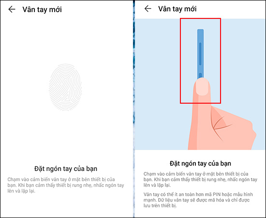 Một số lưu ý khi đặt ngón tay