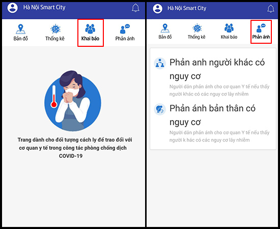 Khai báo và phản ánh bệnh