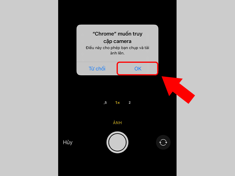 Cho ph&eacute;p trang web truy cập camera tr&ecirc;n iPhone