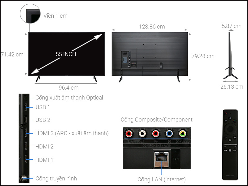 Smart Tivi Samsung 4K 55 inch UA55RU7200