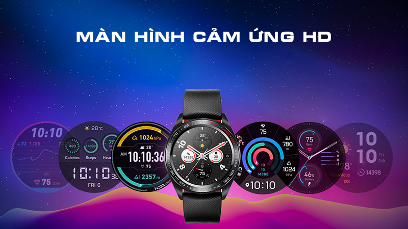 Đồng hồ Honor trang bị màn hình cảm ứng sắc nét