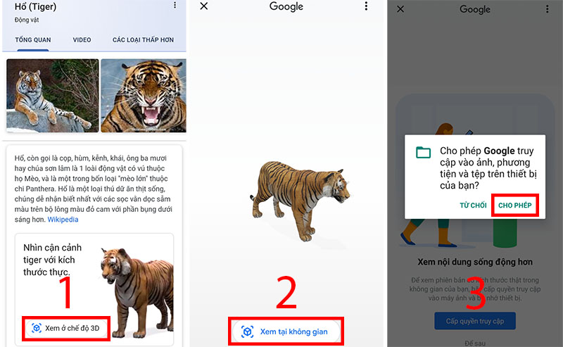 Tận hưởng thế giới động vật tuyệt vời với tính năng Google 3D Animals. Bằng cách sử dụng công nghệ AR, bạn có thể đưa các loài vật đáng yêu và độc đáo vào cuộc sống của mình. Hãy khám phá các tính năng thú vị của tính năng Google 3D Animals ngay hôm nay!