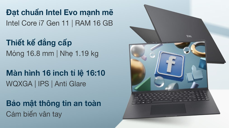 Laptop LG Gram 16 2021 i7