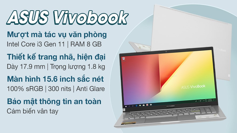 - Laptop Asus VivoBook A515EA i3