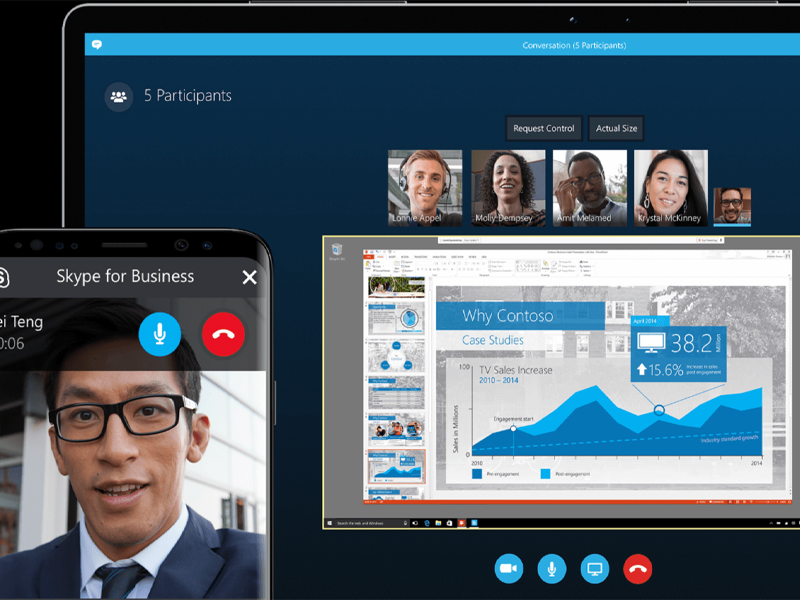 Giao diện ứng dụng Skype