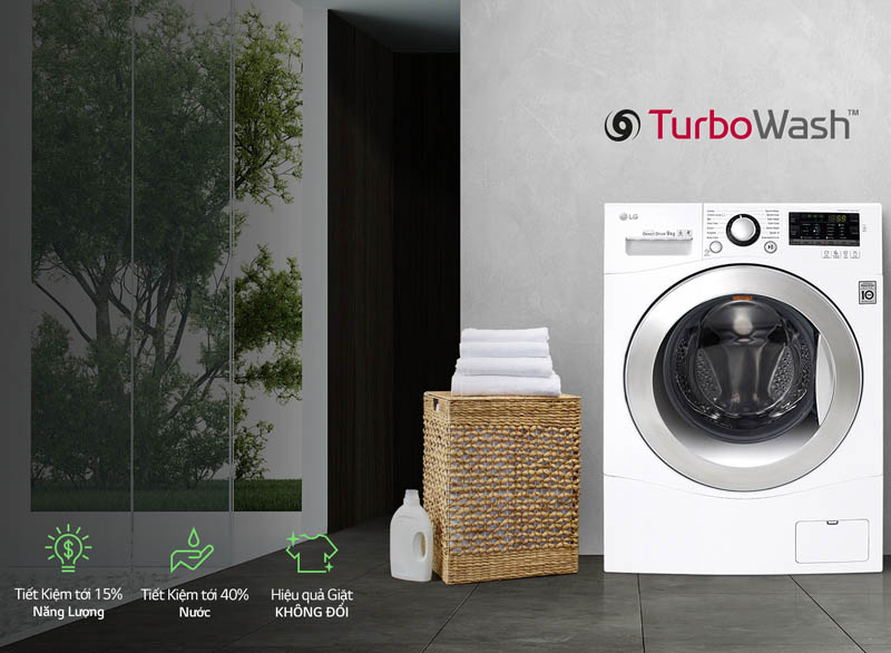 Công nghệ Turbowash trên máy giặt LG là gì? Có lợi ích gì?