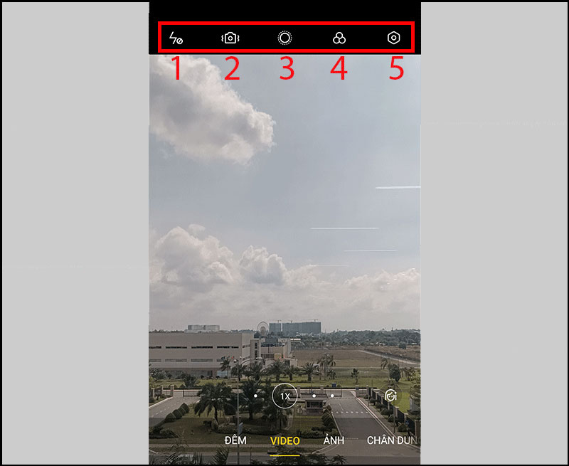 Chế độ quay video của máy