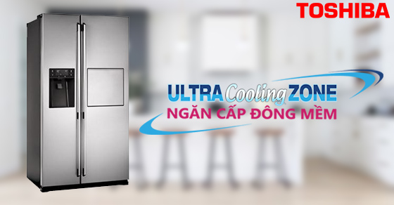 Ngăn cấp đông mềm Ultra Cooling Zone trên tủ lạnh Toshiba là gì?