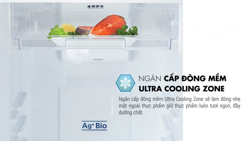 Ngăn cấp đông mềm Ultra Cooling Zone trên tủ lạnh Toshiba là gì?