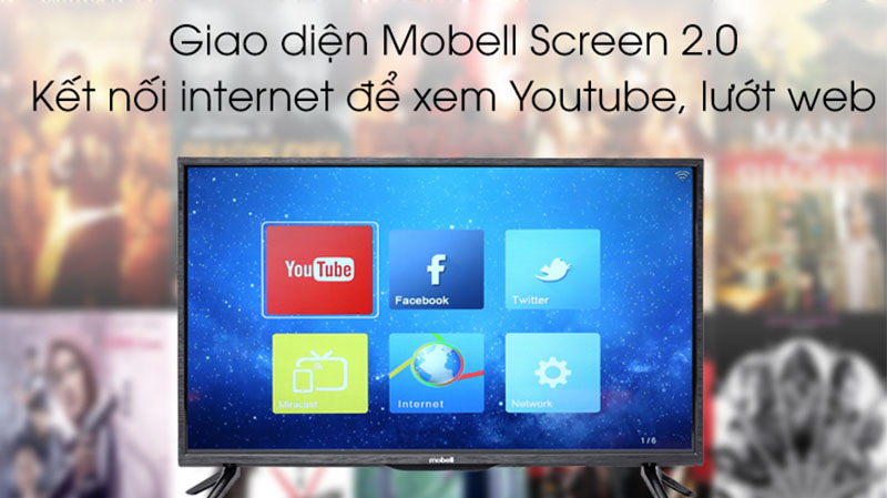 Hệ điều hành của tivi Mobell dễ sử dụng