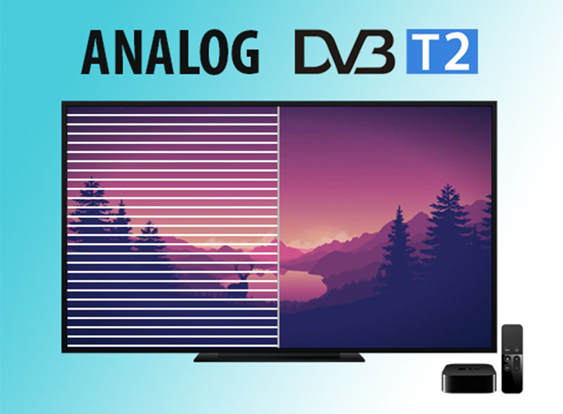 Tích hợp sẵn truyền hình kĩ thuật số DVB-T2 trên tivi Mobell