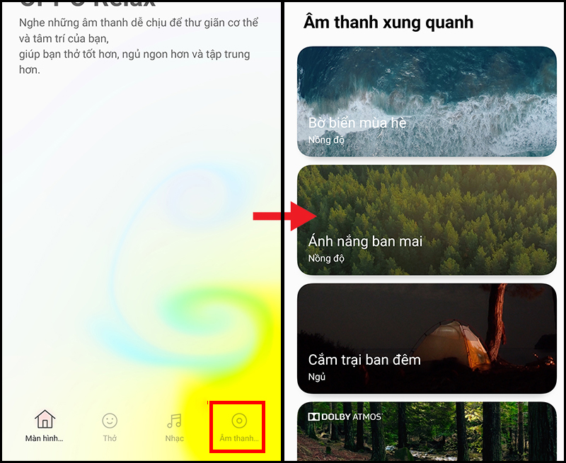 Truy cập giao diện &Acirc;m thanh