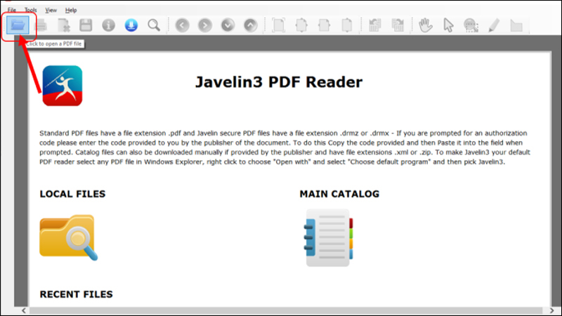 Phần mềm Javelin PDF Reader