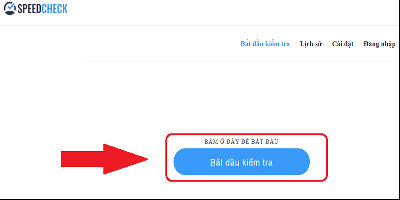 Kiểm tra tốc độ mạng qua web Speedcheck.org 