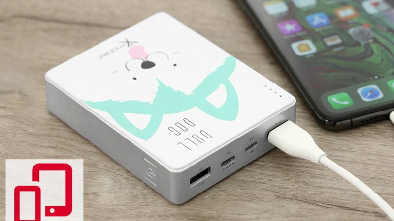 Sạc dự ph&ograve;ng 10.000 mAh Type C Xmobile Gram 4 Dull Dog