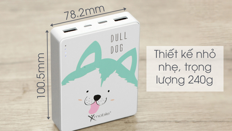 Sạc dự ph&ograve;ng Xmobile sở hữu vẻ ngo&agrave;i nhỏ gọn