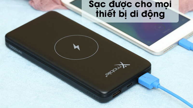Sạc dự ph&ograve;ng Xmobile kết nối được nhiều thiết bị
