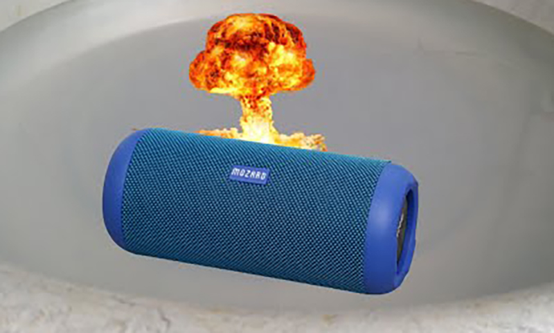 Loa Mozard có thiết kế độc đáo, lạ mắt với dạng hình trụ lạ mắt