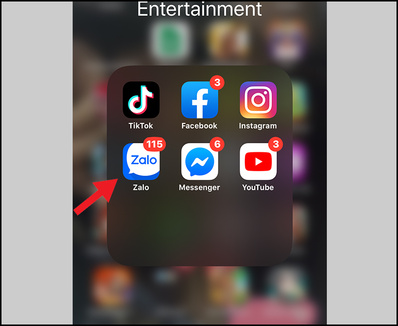 Truy cập v&agrave;o Zalo