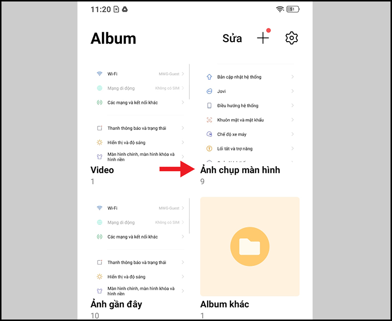 Xem lại hình đã được chụp