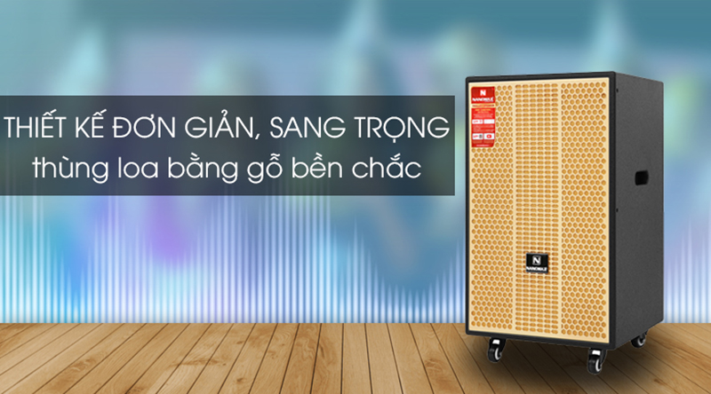 thiết kế loa mạnh mẽ, sang trọng