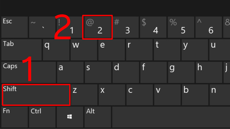 Hướng dẫn cách gõ @ trên máy tính