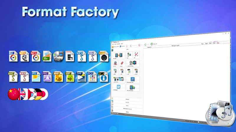 Format Factory là phần mềm chuyển đổi định dạng video miễn phí