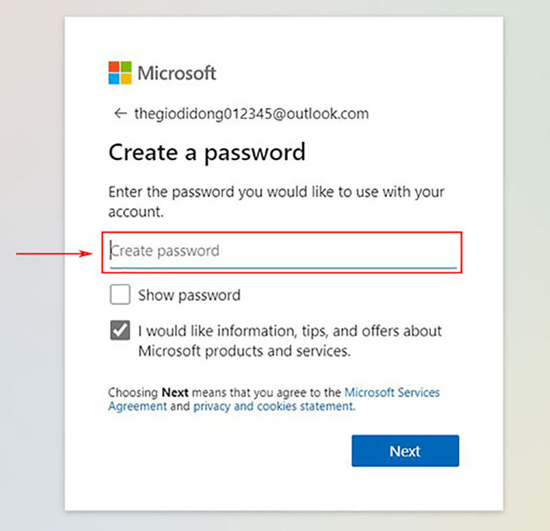 Cách đăng ký, tạo tài khoản mail Outlook trên máy tính, điện thoại(3)