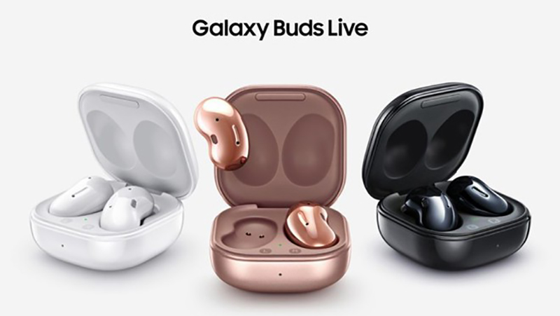 Galaxy Buds Live có thiết kế hình hạt đậu độc đáo