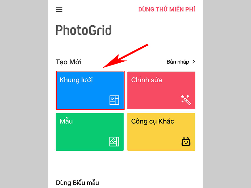 Hướng dẫn gh&eacute;p ảnh bằng PhotoGrid tr&ecirc;n iPhone (1)
