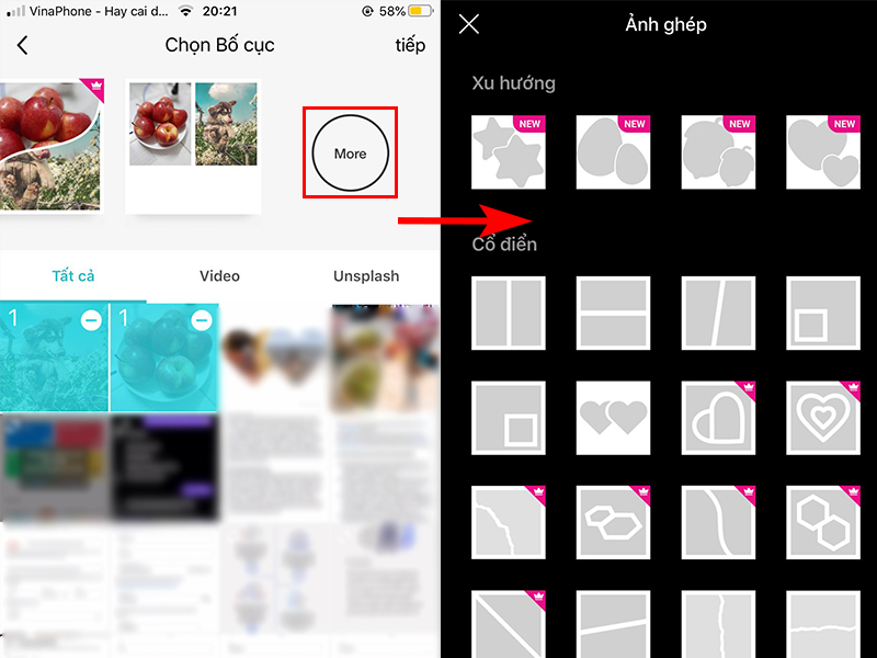 Cách ghép ảnh trên iPhone bằng PhotoGrid: FREE, không có logo app ...